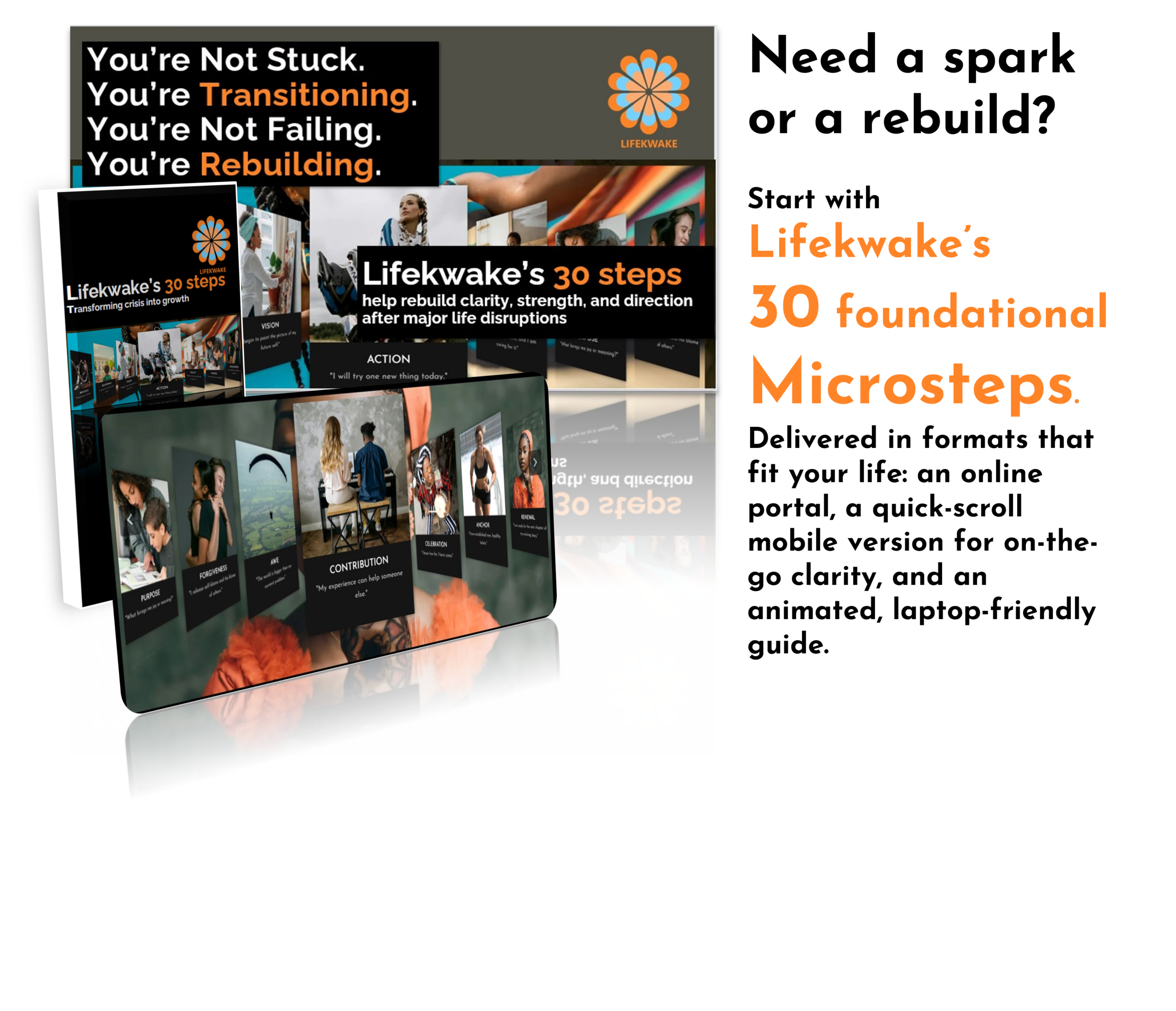 Lifekwake 30 Microsteps Transition to Growth through any lifequake